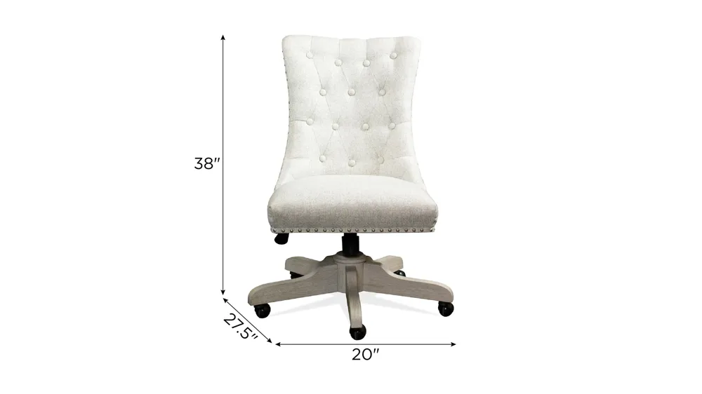 Maisie Upholstered Desk Chair Dimensions