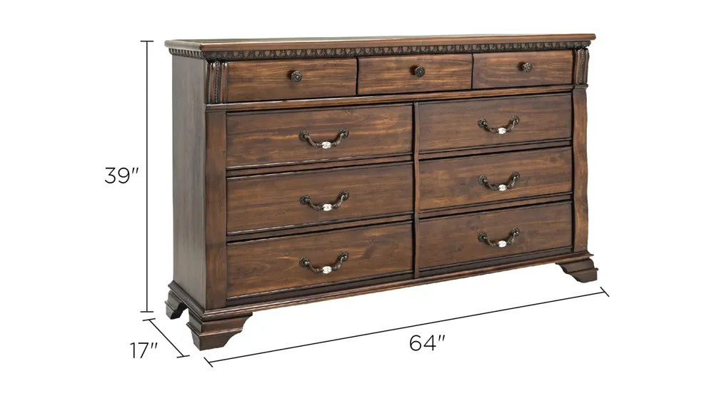 Mariana Bedroom Dresser Dimensions