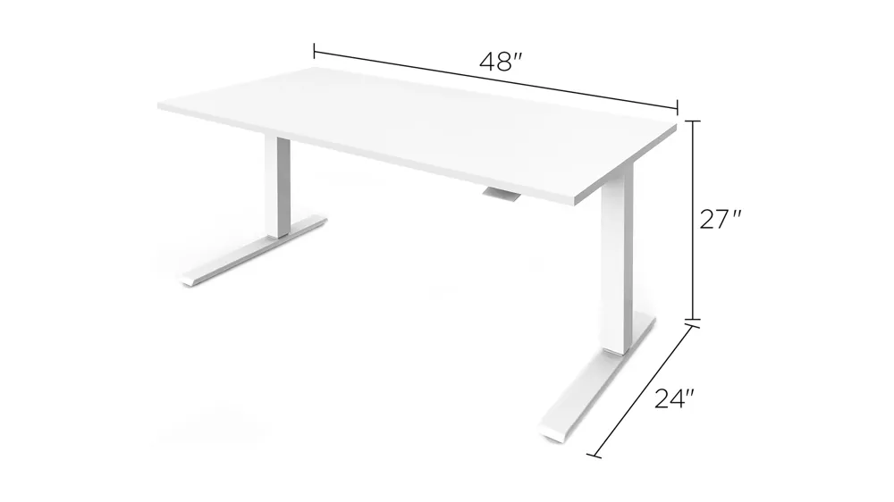 Humanscale Float 48" Adjustable Sit/Stand Computer Desk Dimensions