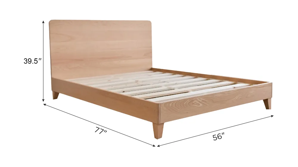 Avocado City Bed Platform Base w/ Headboard Dimensions
