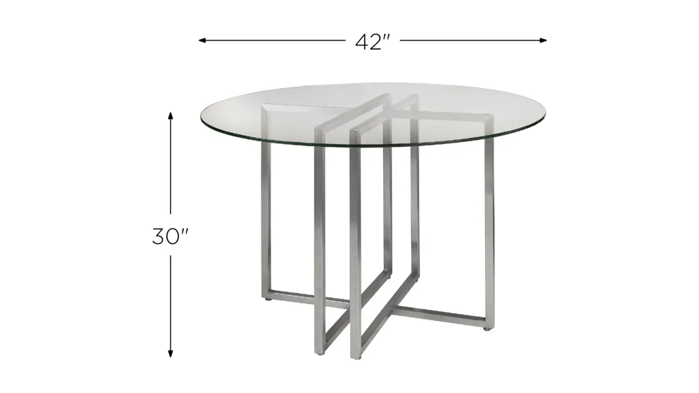 Legend 42" Round Dining Table Dimensions