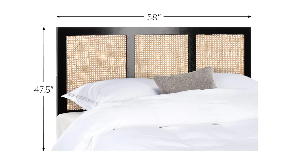Vienna Cane Mounted Headboard Dimensions