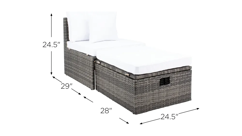 Beatrix 4-pc. Patio Set Dimensions