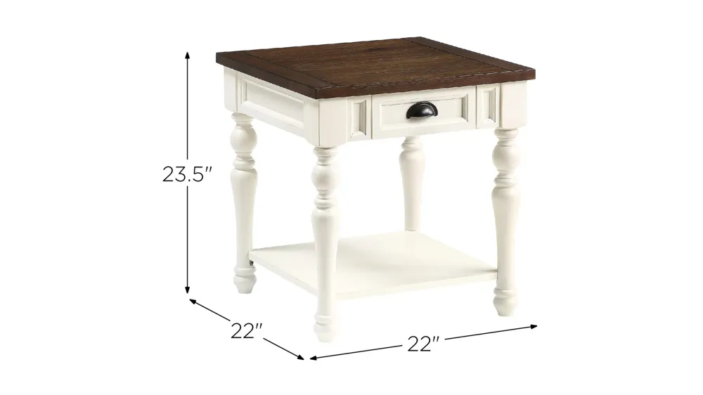 Joanna End Table Dimensions