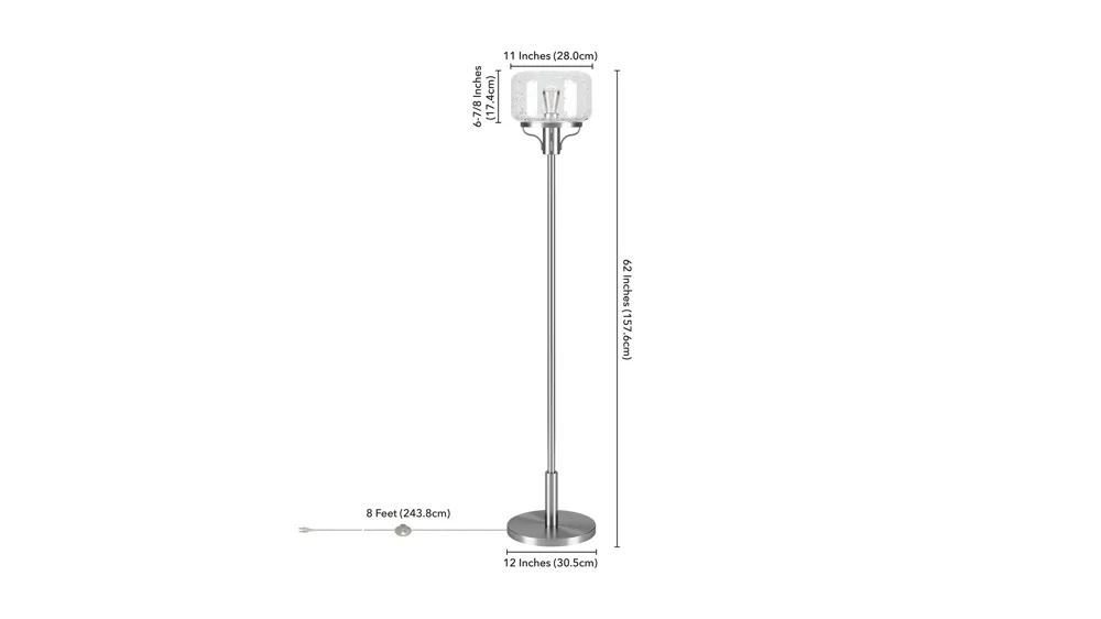 Gillian Globe & Stem Floor Lamp Dimensions