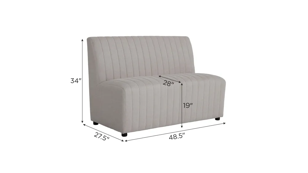 Benedict Upholstered Bench Dimensions
