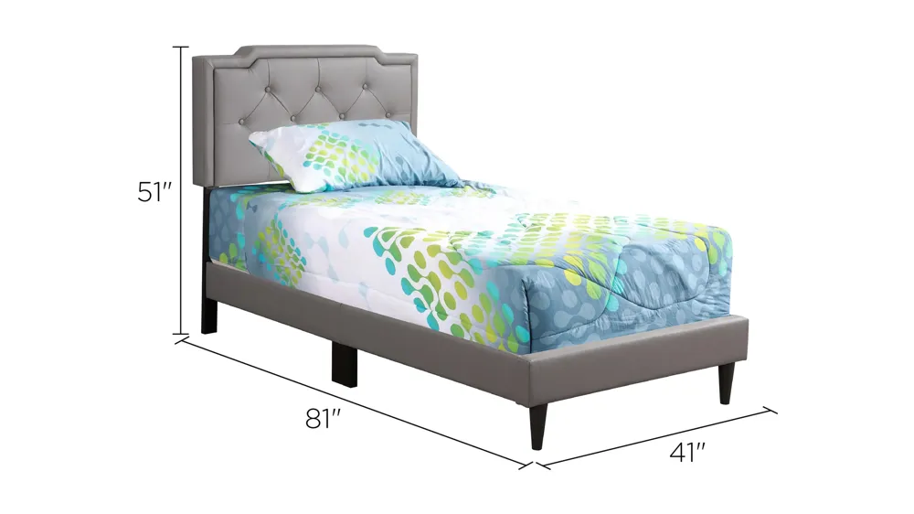 Deb Upholstered Bed Dimensions