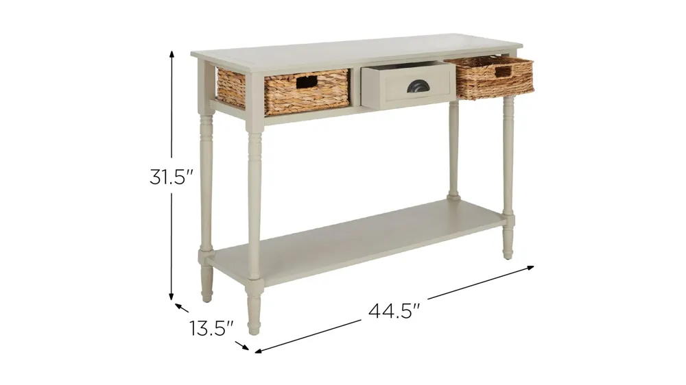Wolcott Console Table Dimensions