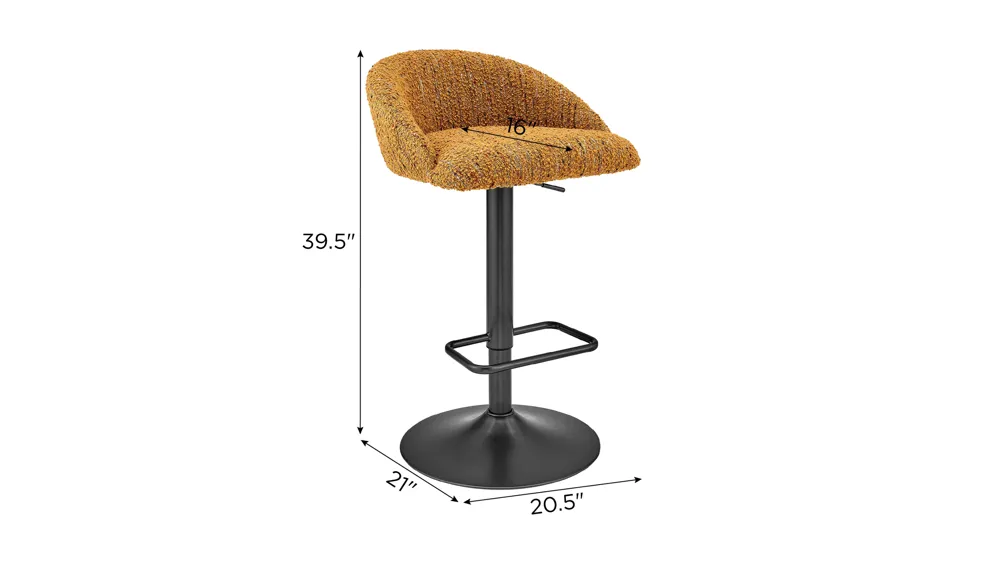 Jorrell Gaslift Swivel Bar Stool - Set of 2 Dimensions