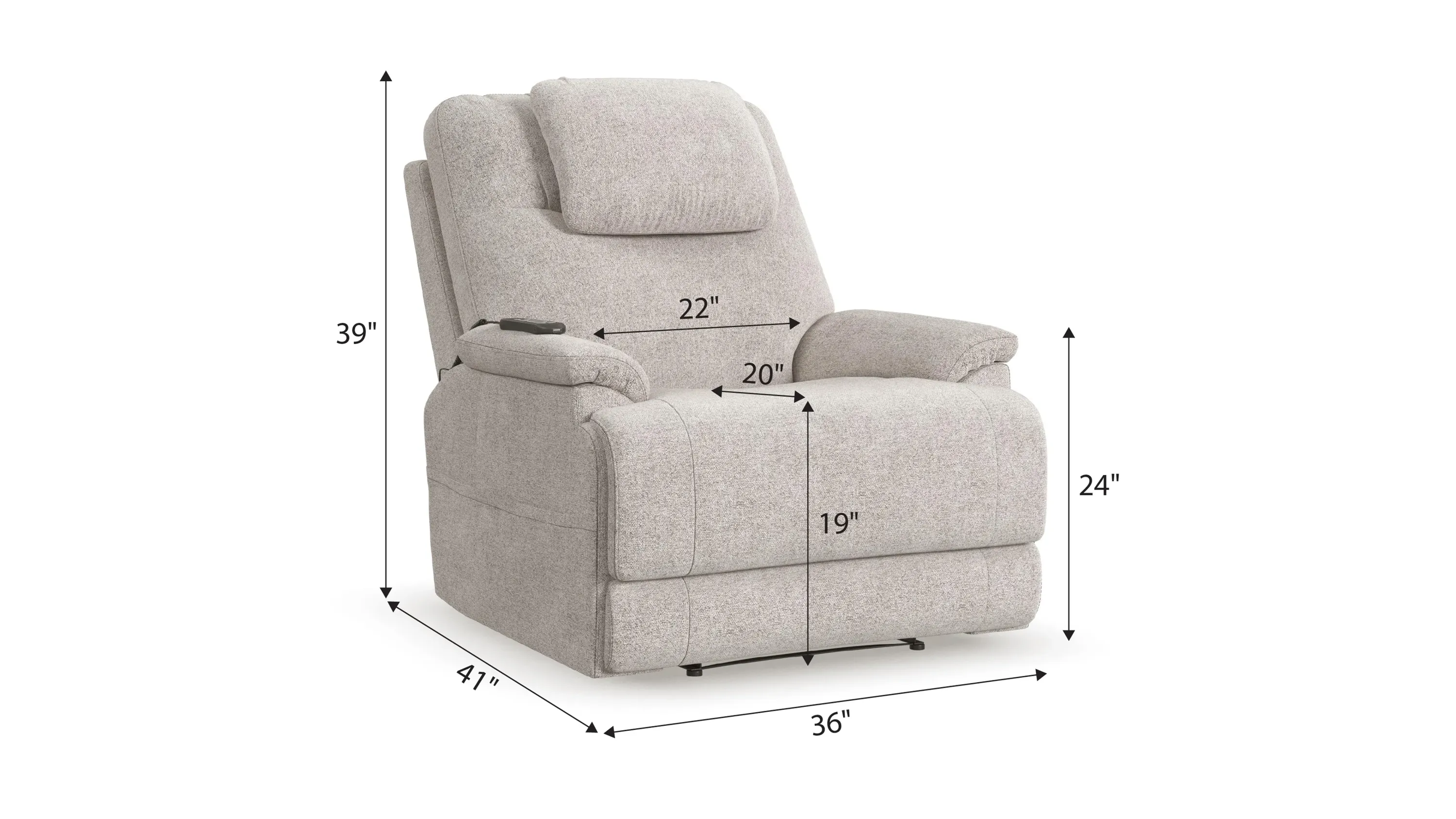 Zecliner Triple Power Recliner | Raymour & Flanigan