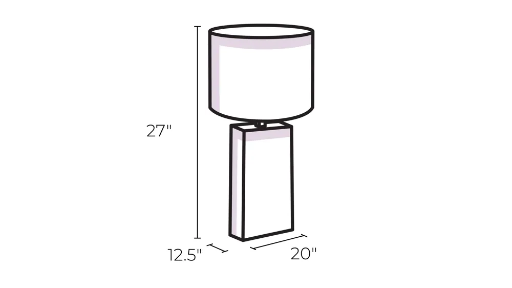 Rodeo Table Lamp Dimensions