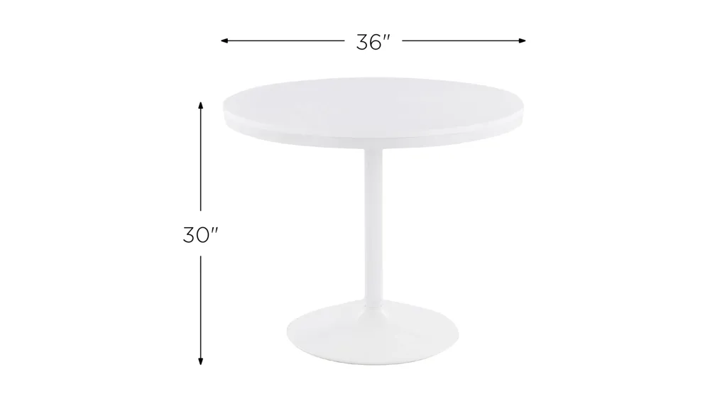 Dakota Bar Height Dining Table Dimensions