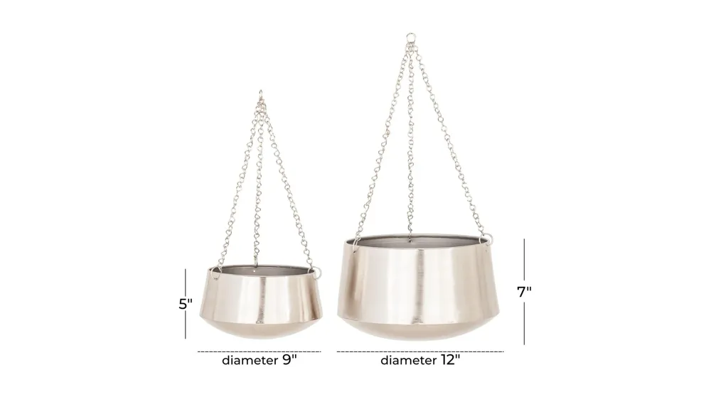 Ivy Collection Mamoru Planter Set of 2 Dimensions