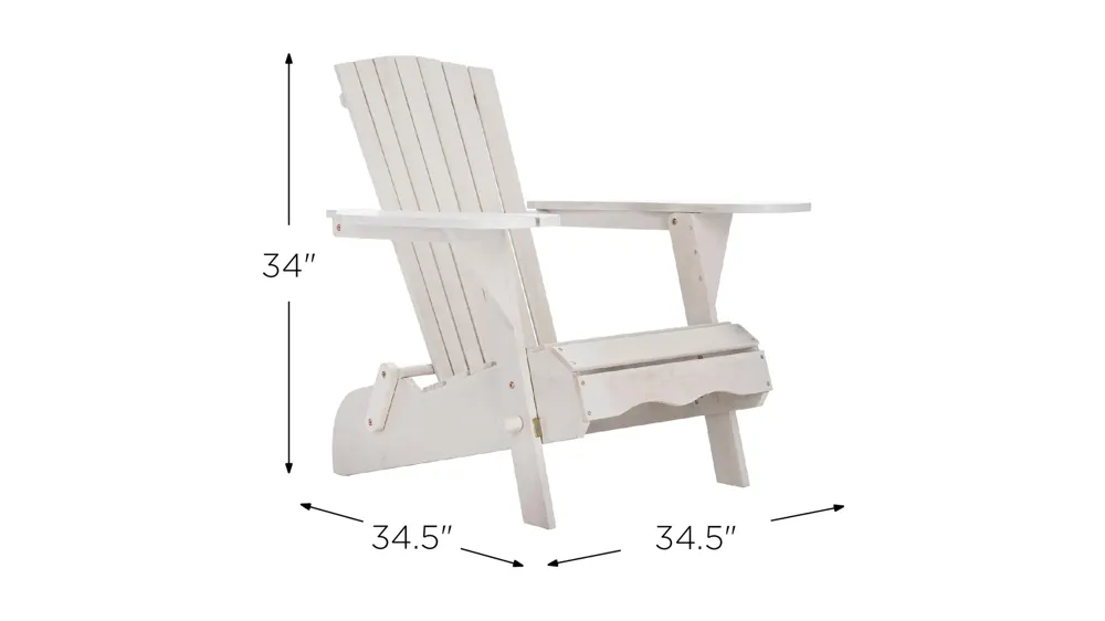 Dilettie Outdoor Adirondack Chairs - Set of 2 Dimensions