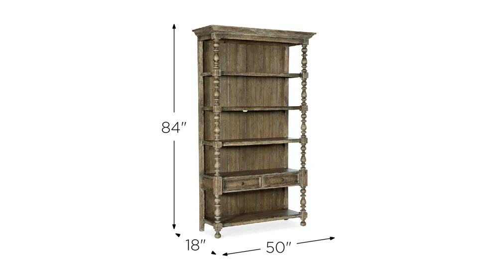 La Grange Lyons Bookcase Dimensions