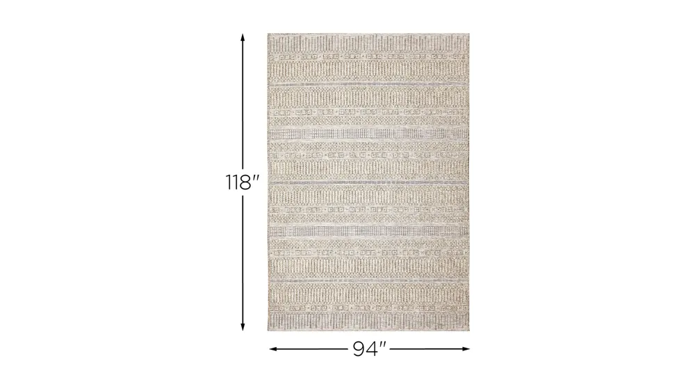Orly Stripe Indoor/Outdoor Rug Dimensions