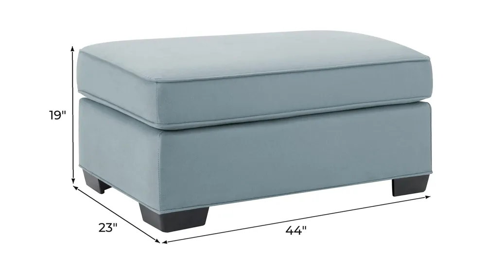 Wellsley Chair and a Half Ottoman Dimensions