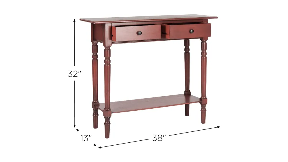 Jovanna 2 Drawer Console Table Dimensions