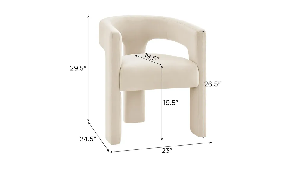 Sherlyn Side Chair Dimensions