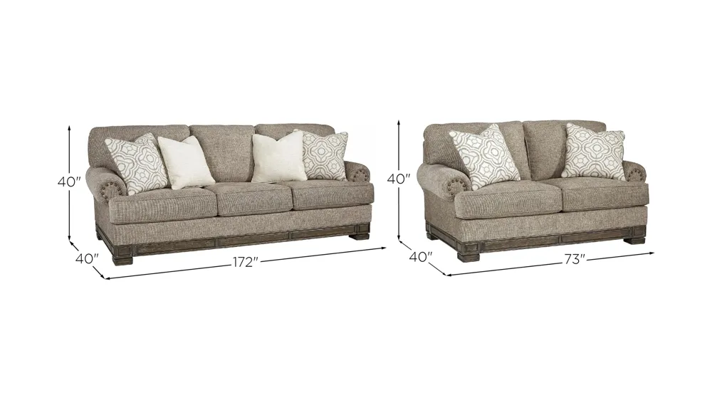 Einsgrove Sofa and Loveseat Dimensions