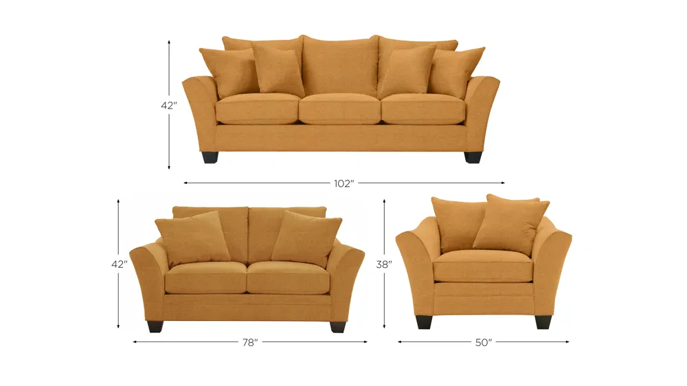 Briarwood Living Room Set Dimensions