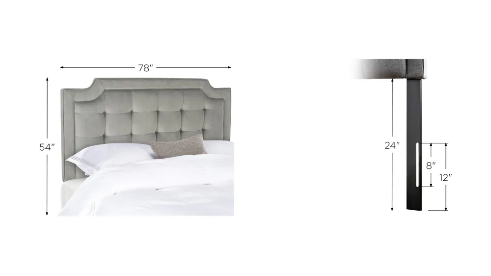 Sapphire Upholstered Headboard Dimensions