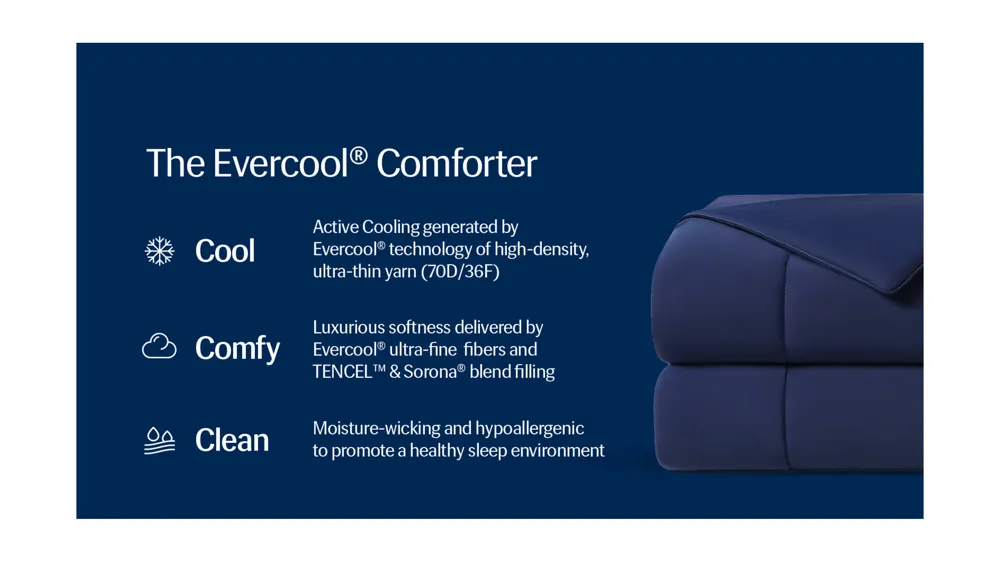 Rest Evercool Comforter Dimensions