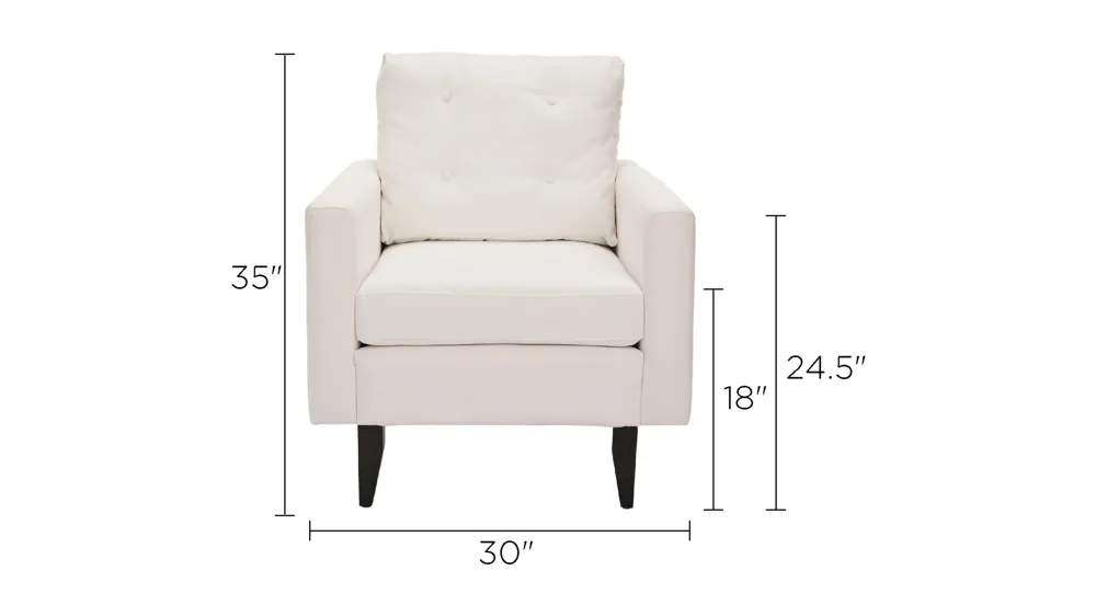 Mid Century Modern Clive Club Chair Dimensions