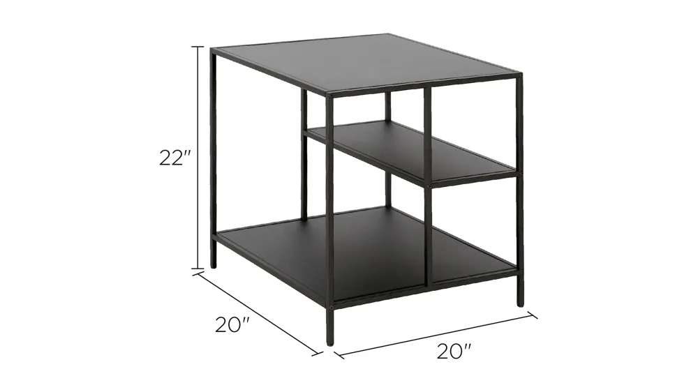 Zinnia Square End Table Dimensions