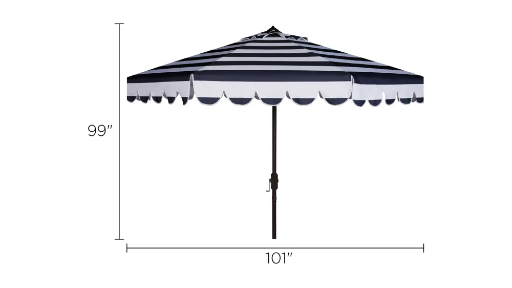 Ramona Crank Umbrella Dimensions