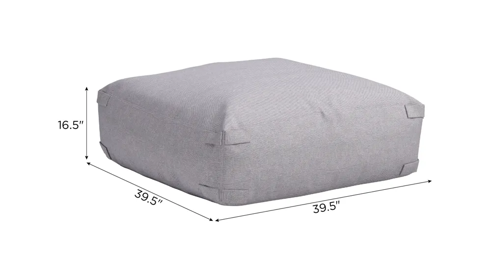 Luanda Outdoor Ottoman Dimensions