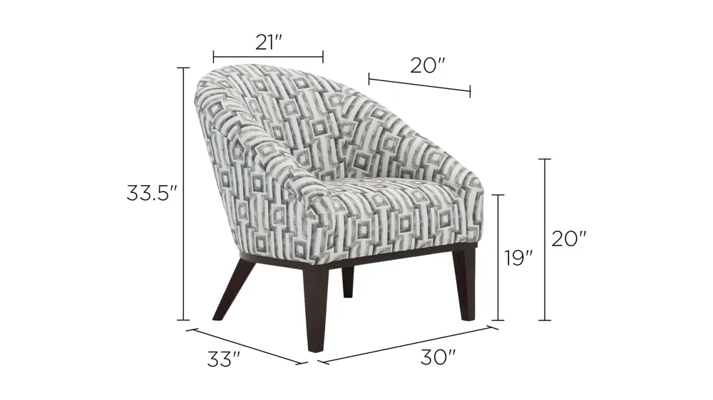 Carmine Accent Chair Dimensions