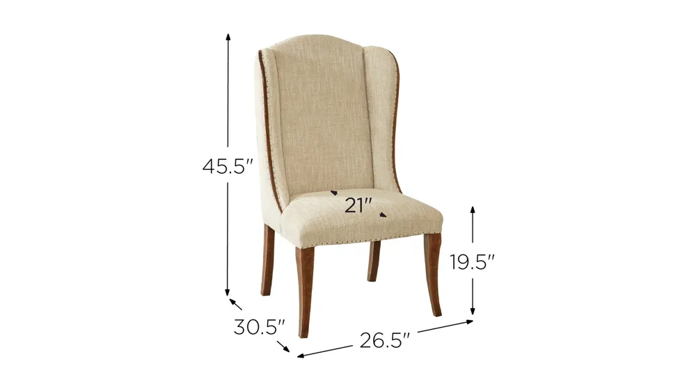 Archivist Host Chair - Set of 2 Dimensions