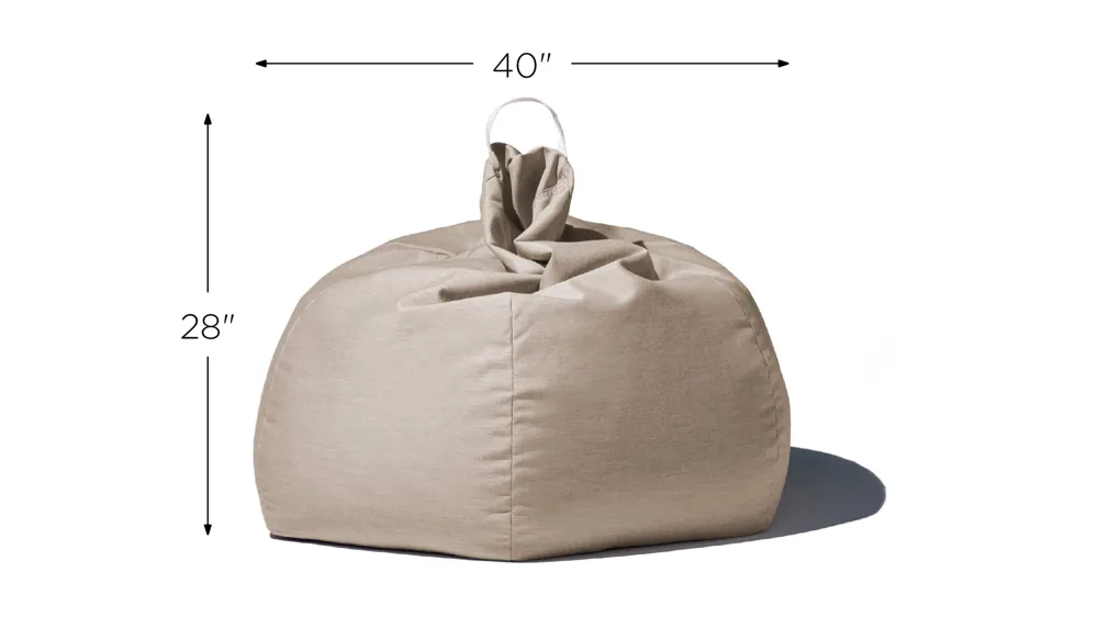 Aston Outdoor Bean Bag Chair with Cover Dimensions