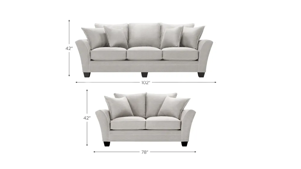 Briarwood Living Room Set Dimensions