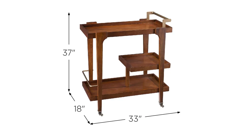Zehr Bar Cart Dimensions