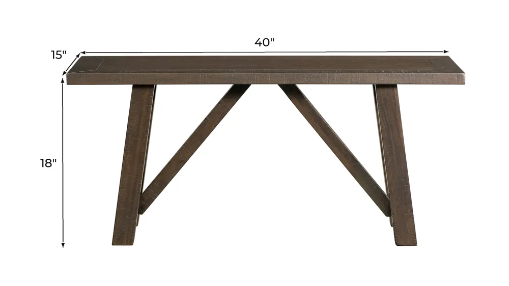 Carter Dining Bench Dimensions
