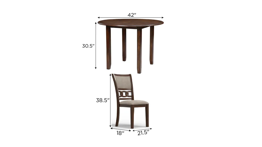 Millie 3-pc. Dining Set Dimensions
