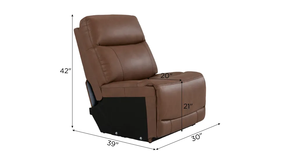 Harbin Armless Chair Dimensions