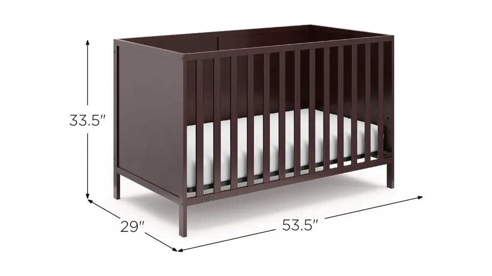 Graco Theo 3-in-1 Convertible Crib Dimensions