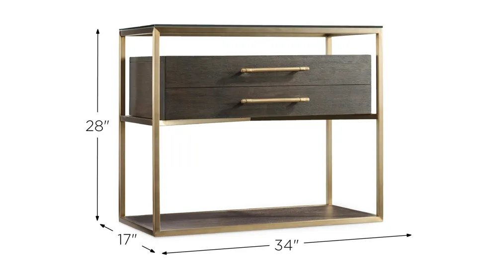 Curata One-Drawer Nightstand Dimensions