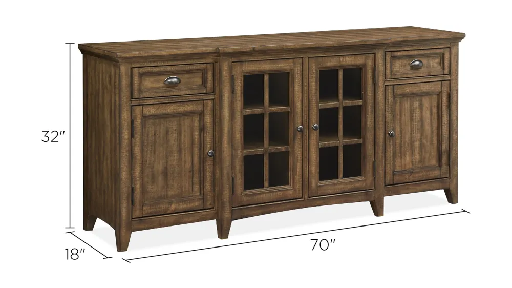 Ivy Ridge 70" TV Console Dimensions