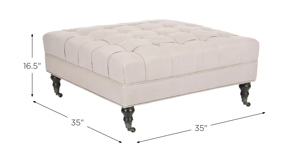 Rowan Cocktail Ottoman Dimensions