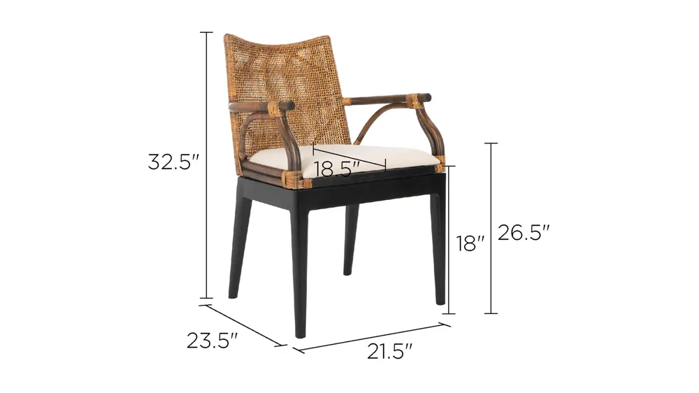 Johan Arm Chair Dimensions