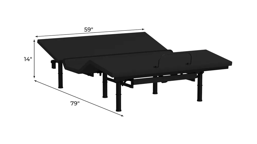 Reverie 5M Adjustable Base Dimensions