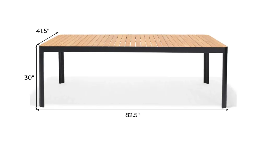Urban Zen Patio Dining Table Dimensions