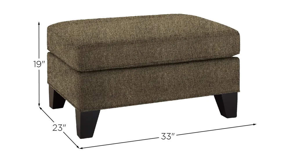 Carmine Ottoman Dimensions
