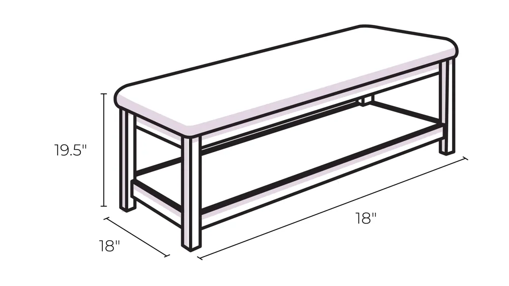Linea Bench Dimensions