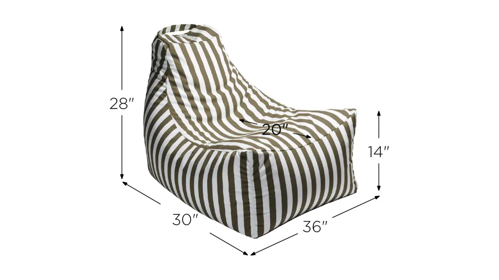 Jokinen Outdoor Bean Bag Patio Chair Dimensions