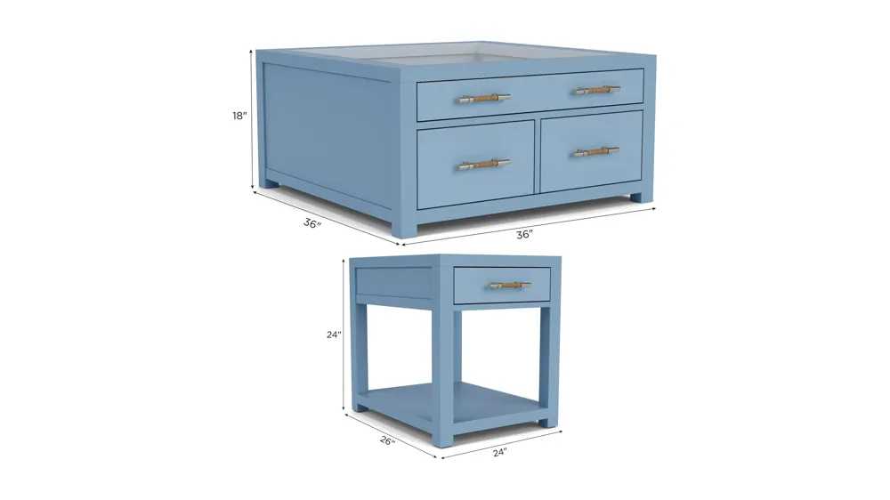 Maren 3-pc. Occasional Tables Dimensions